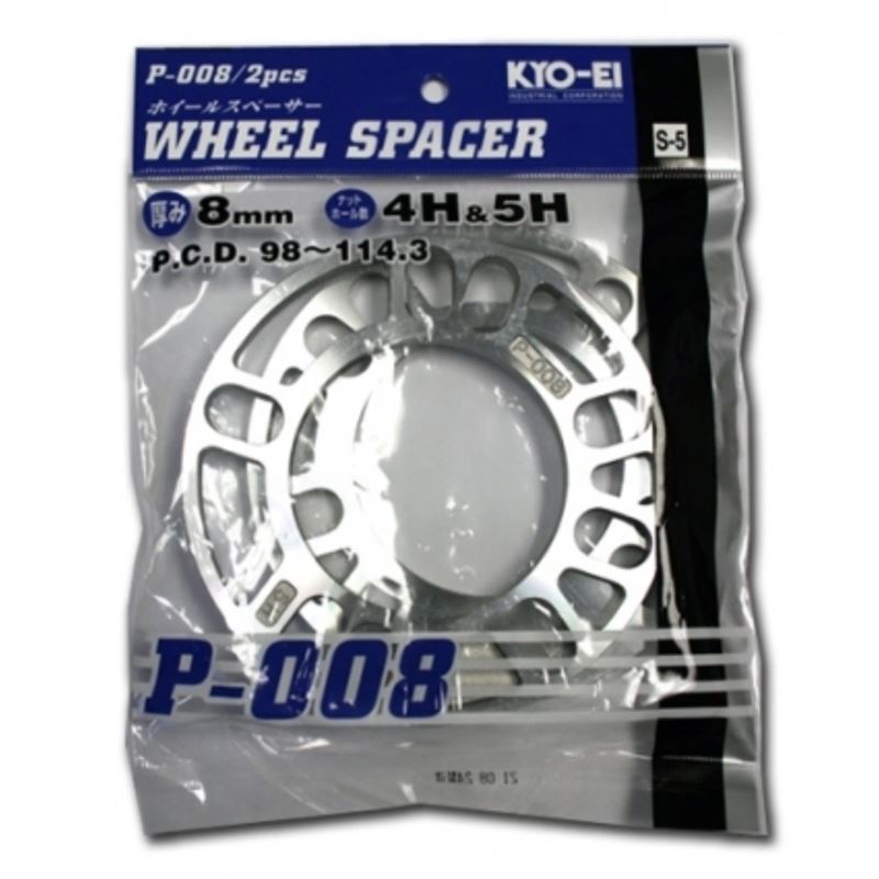 Project Kics 8mm Universal Spacers Jspec Wheels