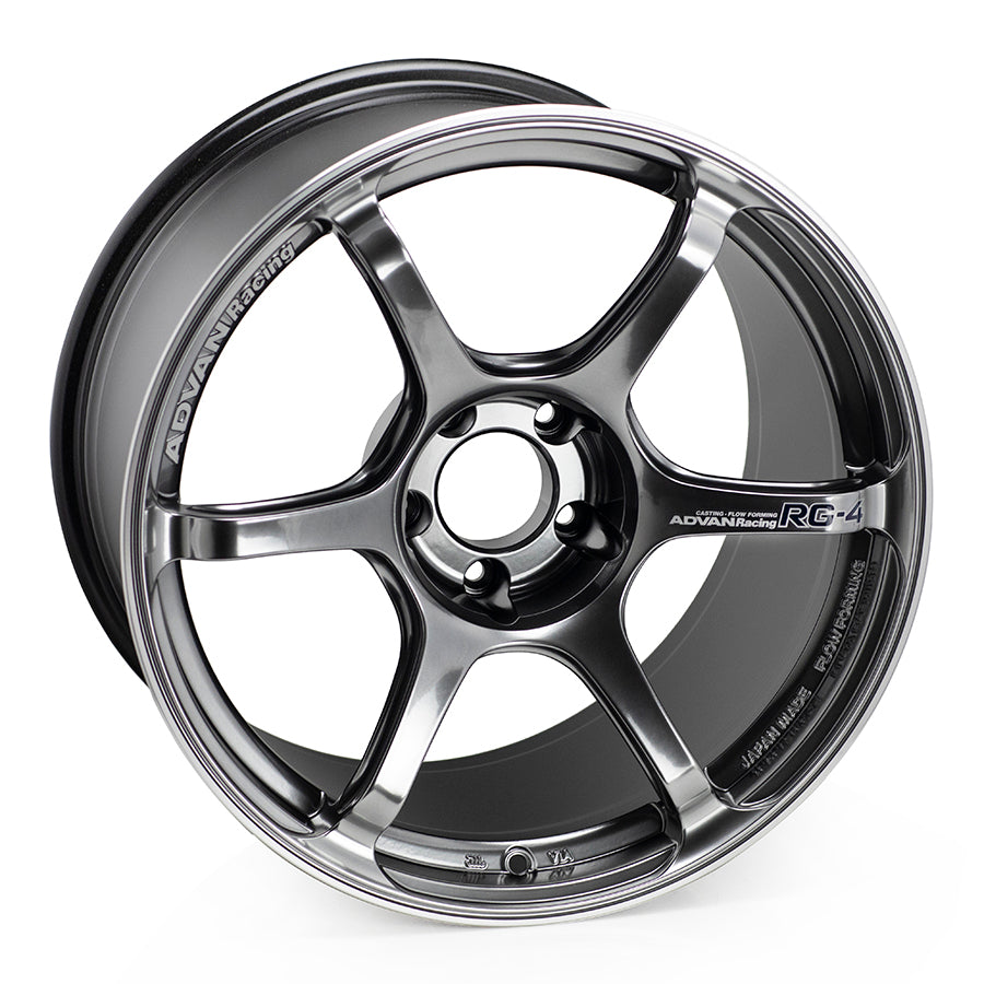 Advan RG-4 Wheel (GTR Face) - 18x8.5 +44 5x100 (Racing Hyper Black & Ring)