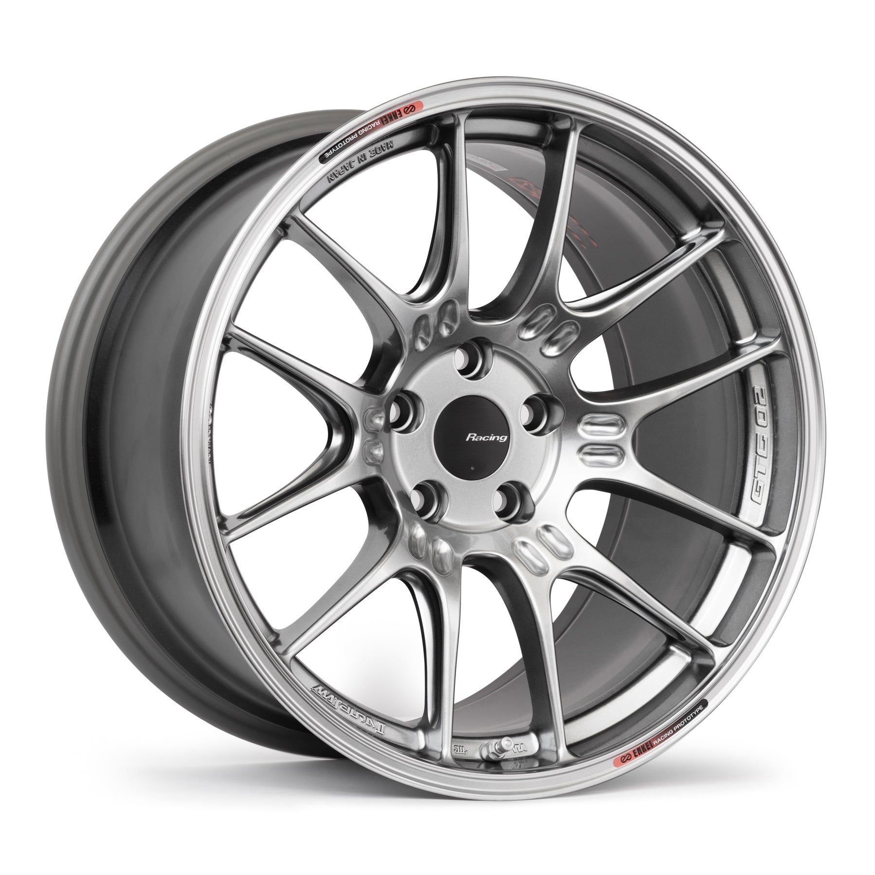 Enkei GTC02 18x10.5 +15 5x114.3 75CB - Hyper Silver – Jspec Wheels