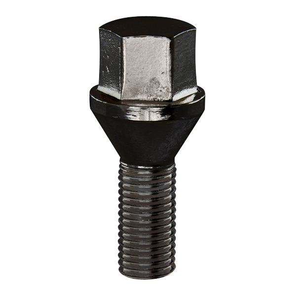 14X1.50 BOLT 17MM SHANK 28MM BLACK (Set of 20)