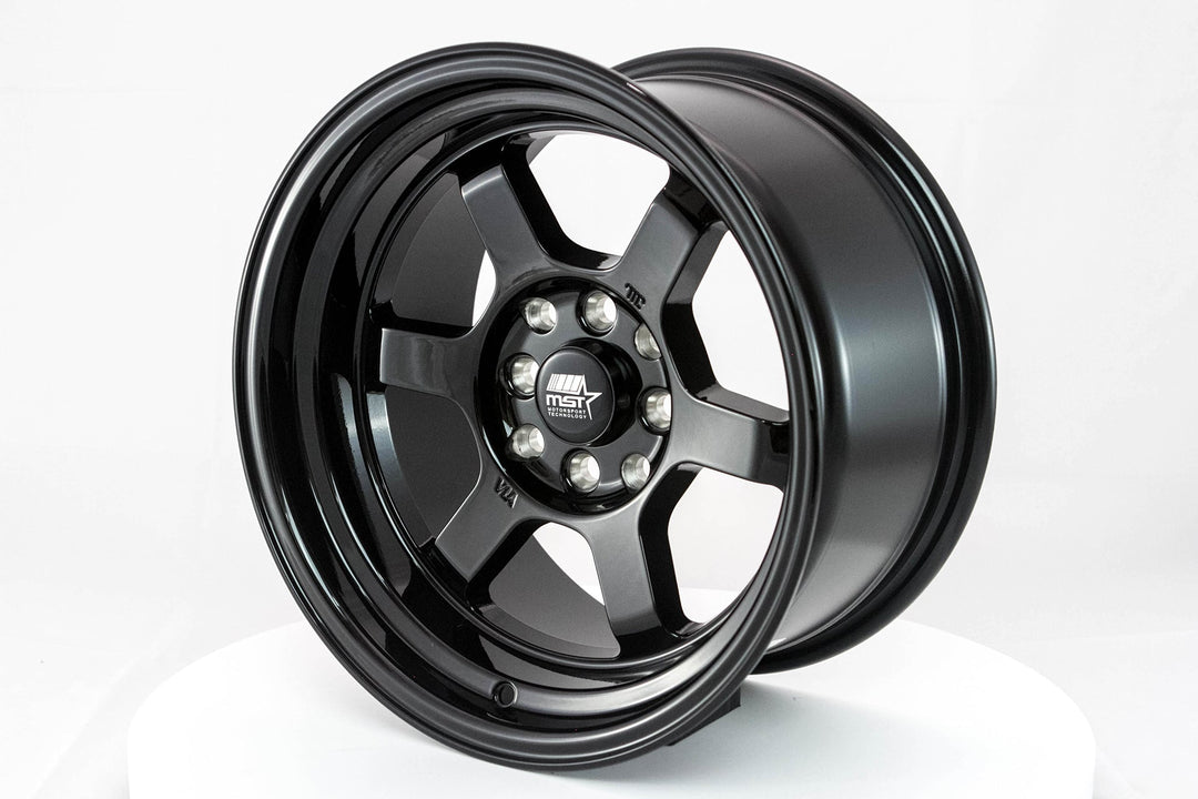 Time Attack - Glossy Black - 15x8.0 4x100/4x114.3 Offset +0