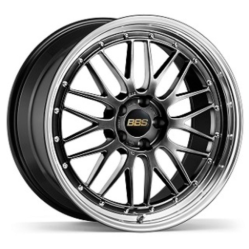 BBS LM Diamond Black Wheel w/ Diamond Cut Machined Lip - 20x9 | +42 | 5x130 | 71.6mm
