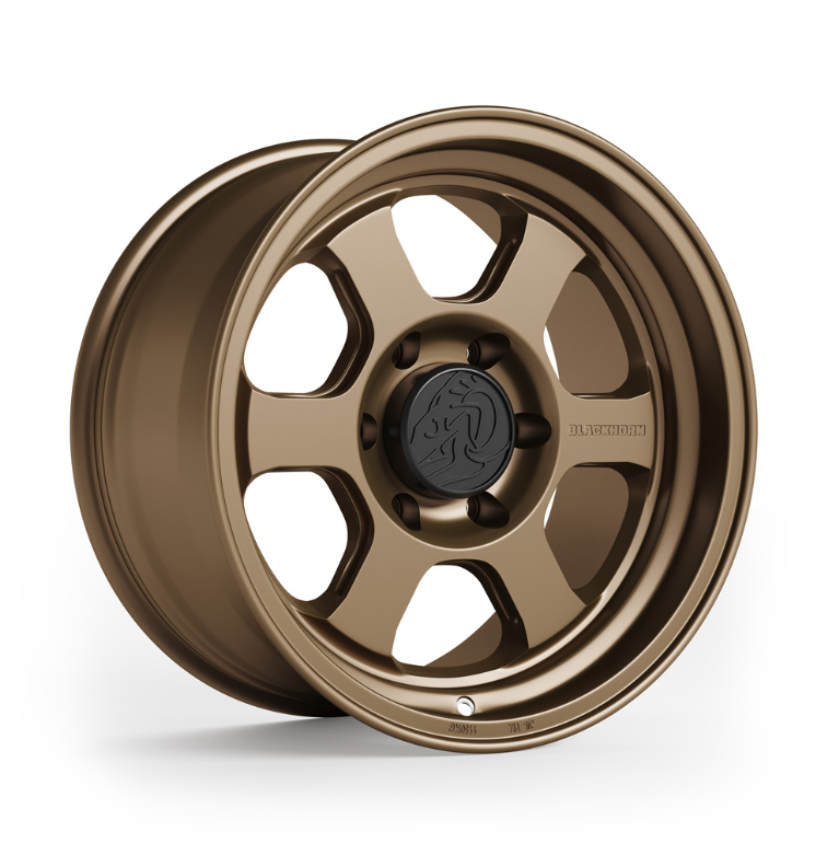 Blackhorn AR6 17x9 -12 6x139.7 106.1CB - Coyote