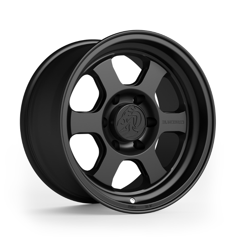 Blackhorn AR6 17x9 -12 6x139.7 106.1CB - Obsidian