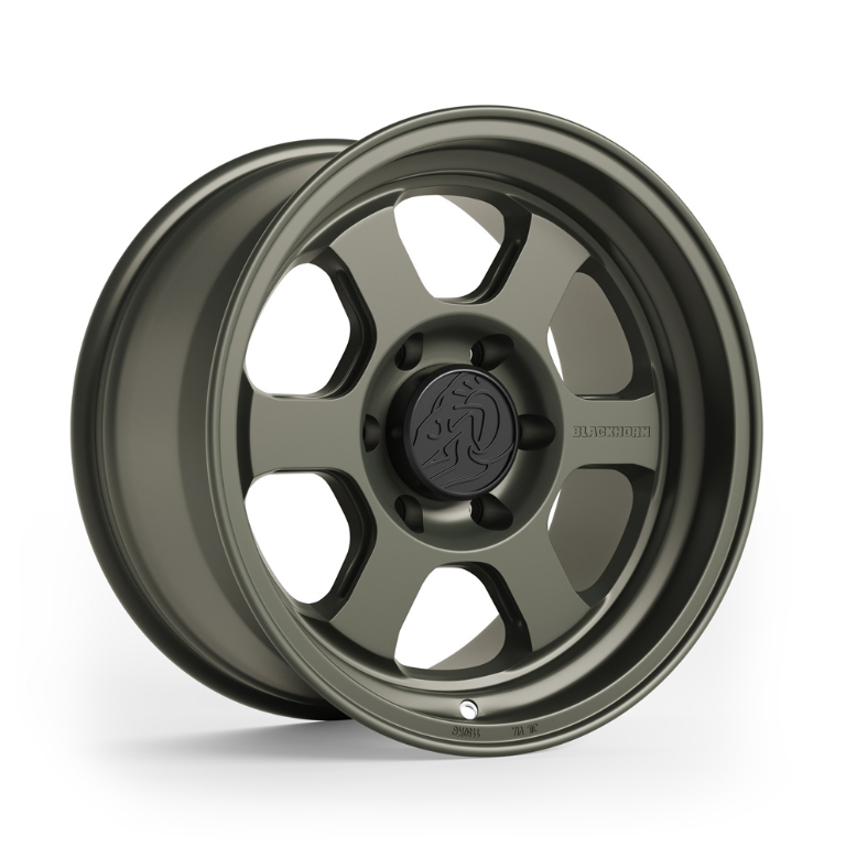 Blackhorn AR6 17x9 +0 6x139.7 106.1CB - Olive Drab Green (ODG)
