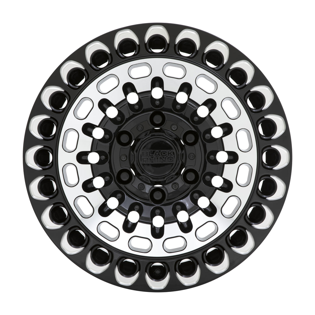 Black Rhino Labyrinth Gloss Black w/ Machined Face & Milling