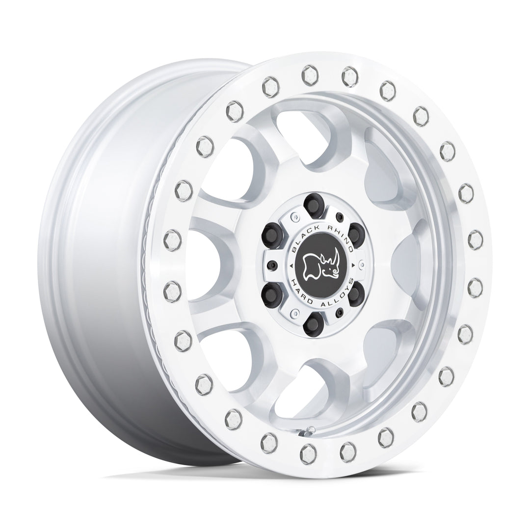 Black Rhino Venture Beadlock Gloss Silver w/ Machined Face