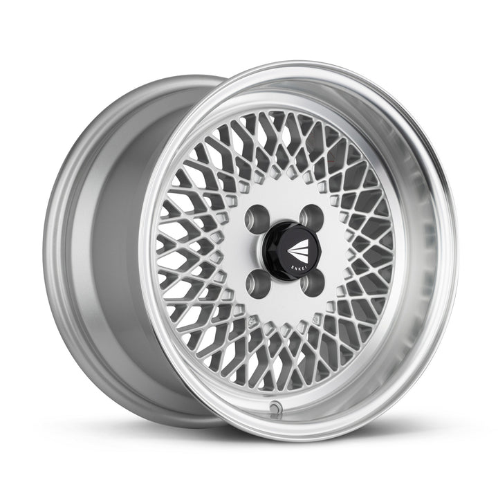 Enkei ENKEI92 15x8 +25 4x100 72.6CB - Silver w/ Machine Lip