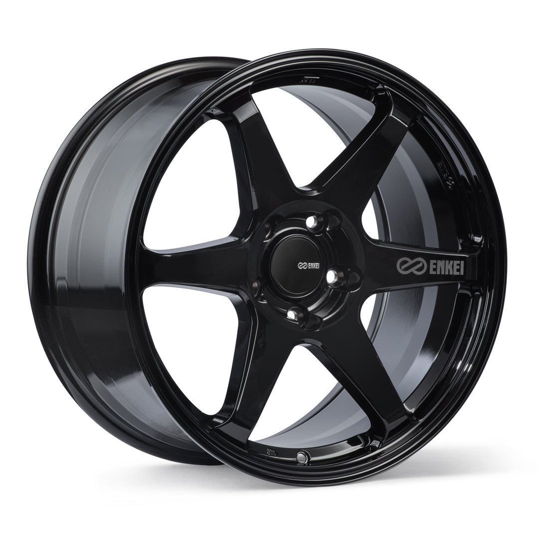 Enkei T6R 18x8 +40 5x114.3 72.6CB - Gloss Black