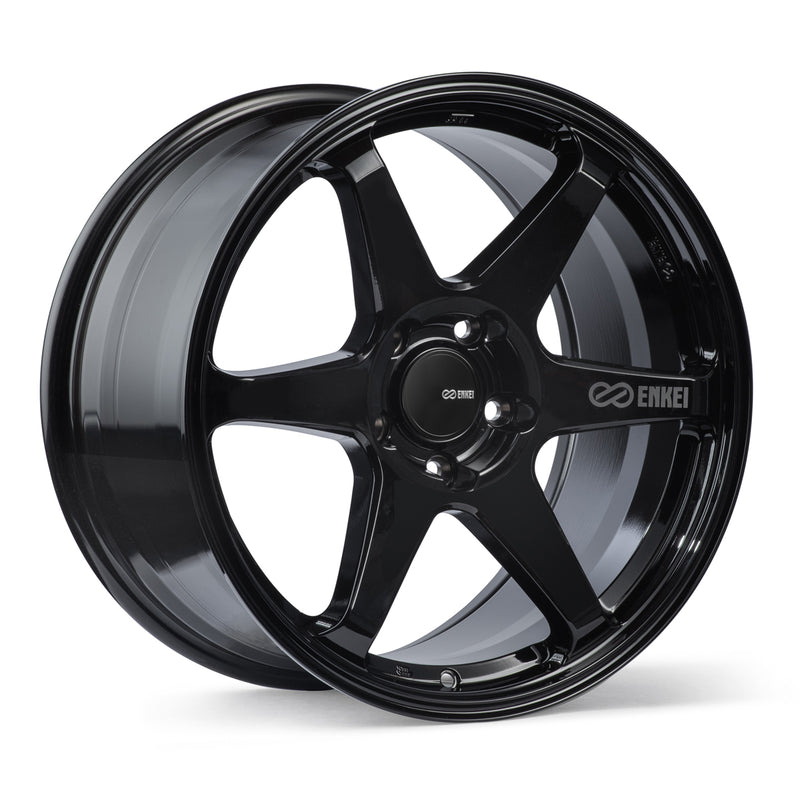 Enkei T6R 18x9.5 +38 5x114.3 72.6CB - Gloss Black