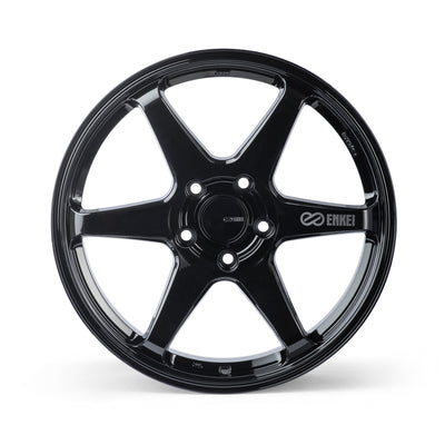 Enkei T6R 18x9.5 +38 5x114.3 72.6CB - Gloss Black