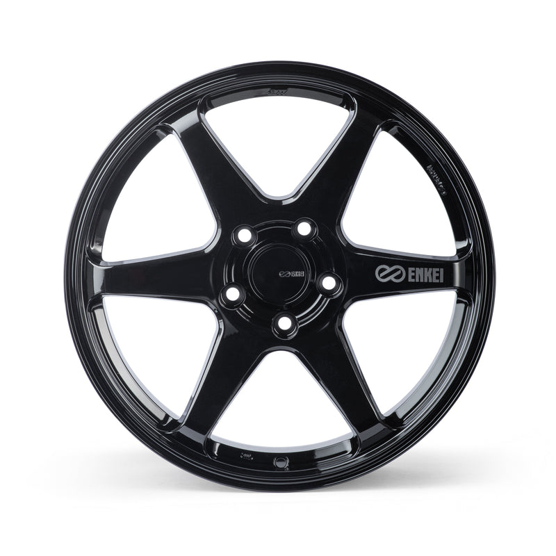 Enkei T6R 18x9.5 +38 5x114.3 72.6CB - Gloss Black