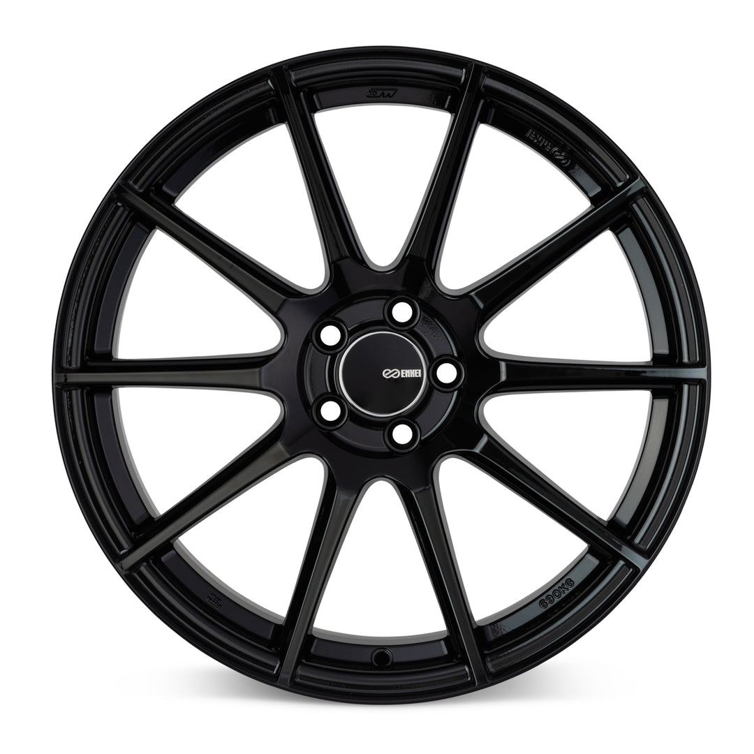 Enkei TS-10 18x10.5 +25 5x114.3 72.6CB - Gloss Black