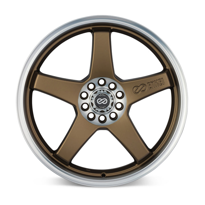 Enkei EV5 18x7.5 +45 5x100/114.3 72.6CB - Matte Bronze w/ Machine Lip