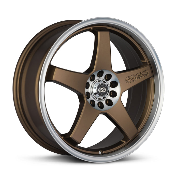 Enkei EV5 18x7.5 +45 5x100/114.3 72.6CB - Matte Bronze w/ Machine Lip