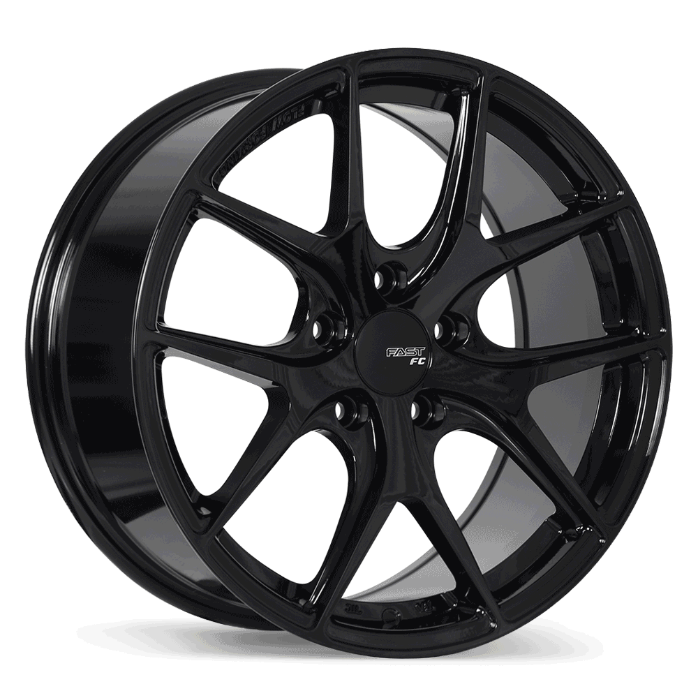 Fast Wheels FC04 17x8 +35 5x100 72.6CB - Metallic Black
