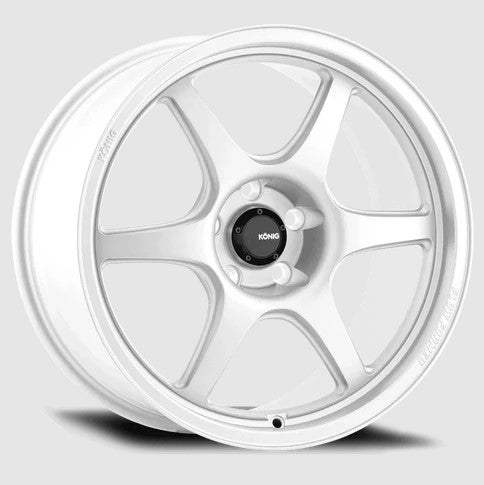 Konig Hexaform 15x8 +25 4x100 73.1CB - Gloss White