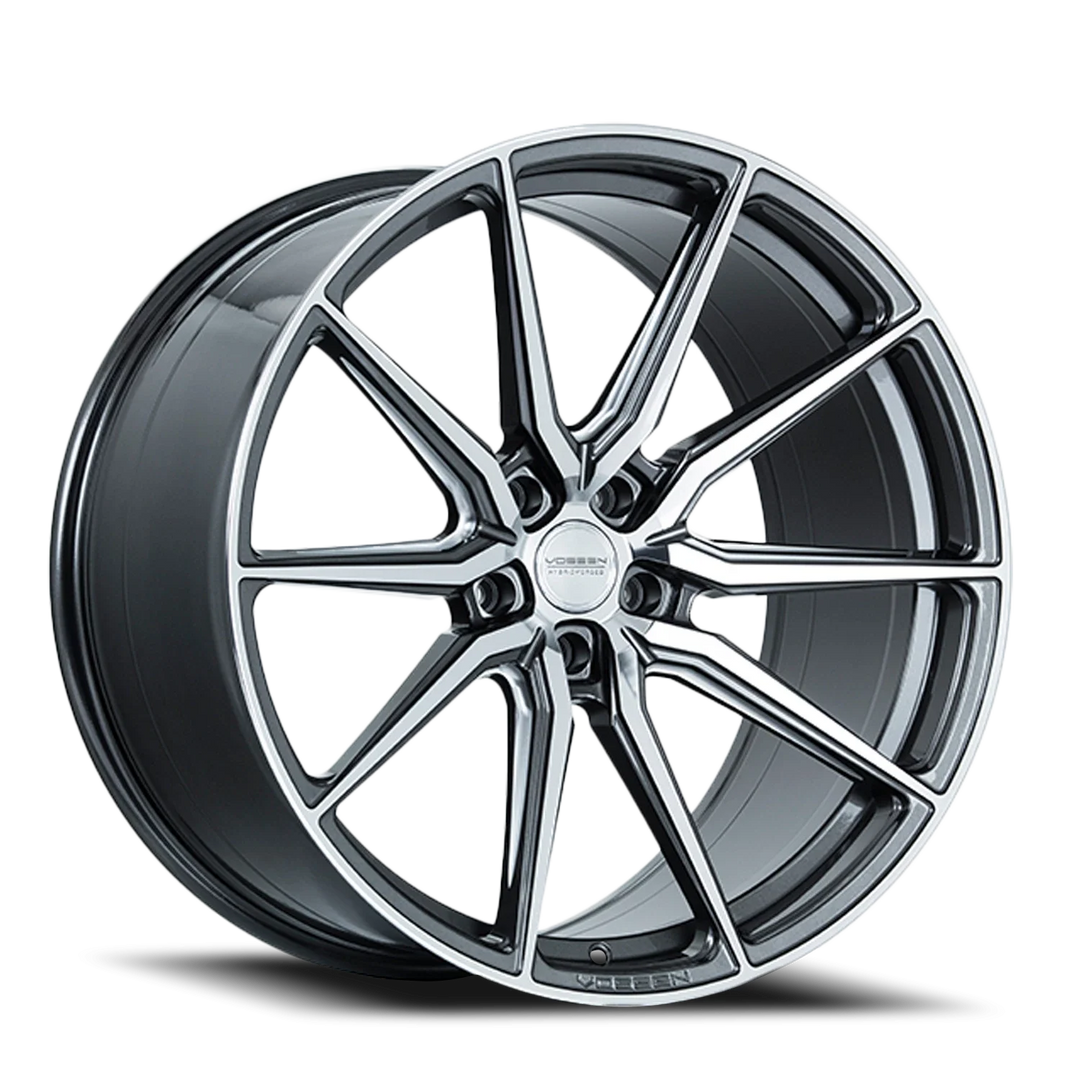 Vossen HF3 20x10.5 +30 5x112 66.5CB - Gloss Graphite Polished