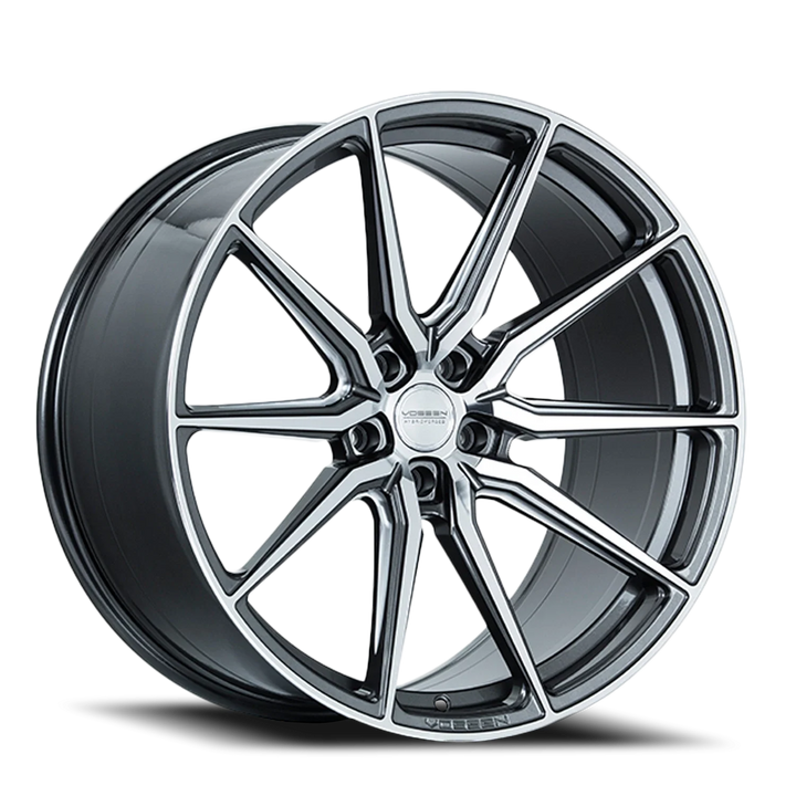 Vossen HF3 20x10.5 +30 5x112 66.5CB - Gloss Graphite Polished