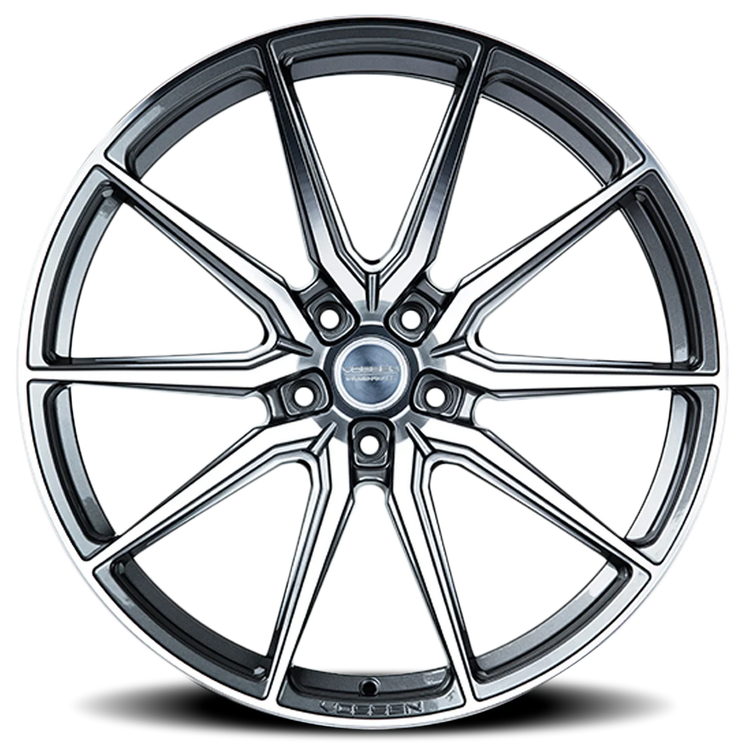 Vossen HF3 20x10.5 +30 5x112 66.5CB - Gloss Graphite Polished
