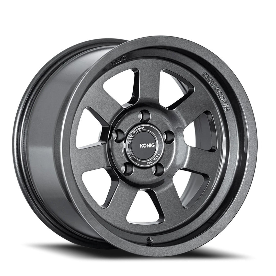 Konig HT2 Hyper Trail 17x9 -12 5x127 71.5CB- Gloss Anthracite