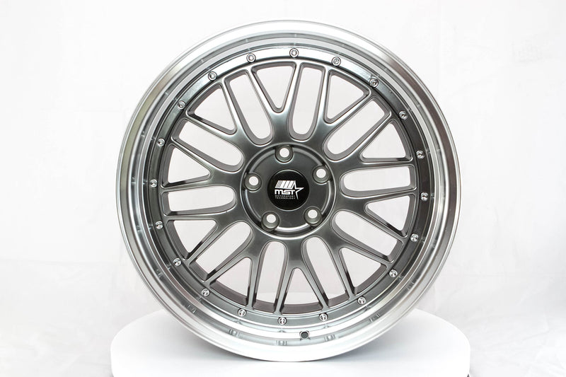 LeMan - Hyper Black w/Machined Lip - 19x8.5 5x114.3 Offset +35