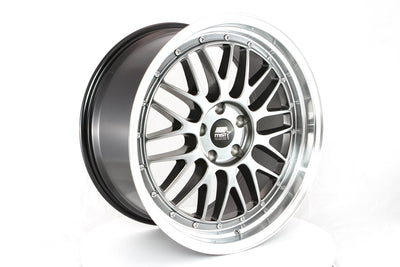 LeMan - Hyper Black w/Machined Lip - 19x8.5 5x114.3 Offset +35