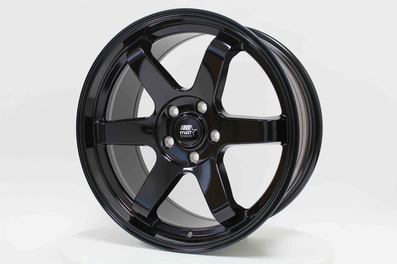 MT01 - Glossy Black - 18x8.5 5x114.3 Offset +35