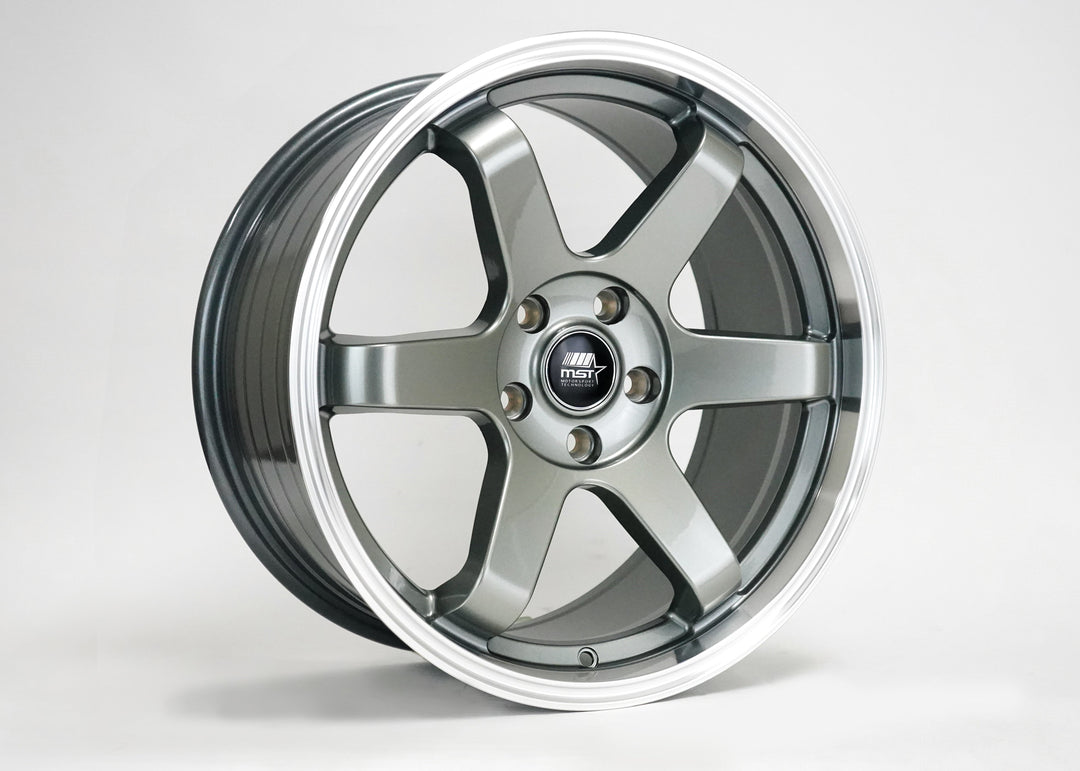MT01 - Gunmetal w/Machined Lip - 18x9.5 5x114.3 Offset +35