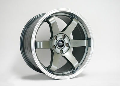 MT01 - Gunmetal w/Machined Lip - 18x8.5 5x114.3 Offset +35