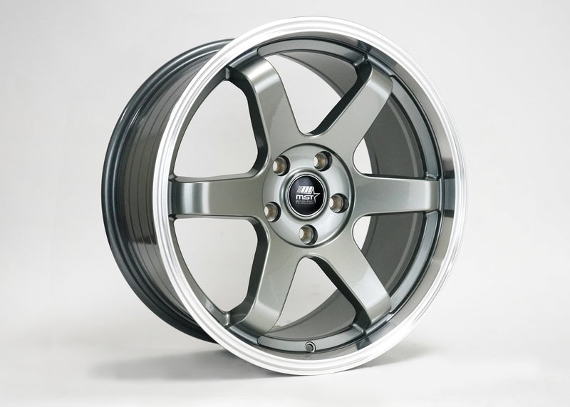MT01 - Gunmetal w/Machined Lip - 18x9.5 5x114.3 Offset +35