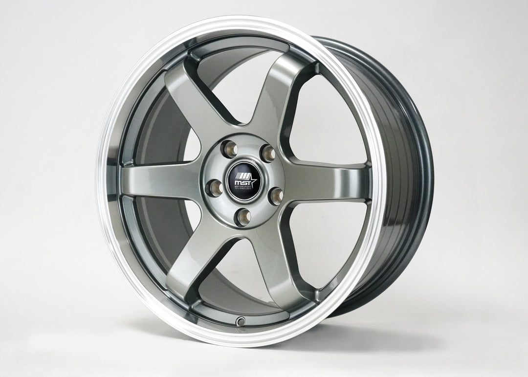 MT01 - Gunmetal w/Machined Lip - 18x9.5 5x114.3 Offset +35