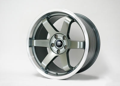 MT01 - Gunmetal w/Machined Lip - 18x8.5 5x114.3 Offset +35
