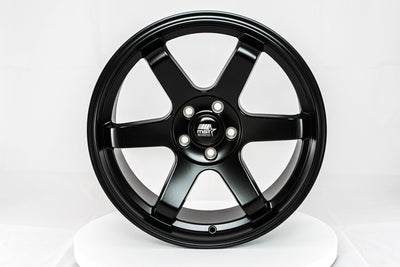 MT01 - Matte Black - 18x8.5 5x108 Offset +35