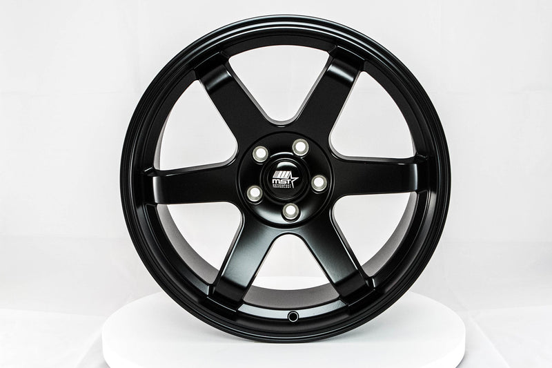 MT01 - Matte Black - 18x8.5 5x108 Offset +35