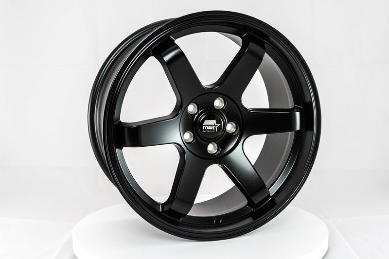 MT01 - Matte Black - 18x8.5 5x108 Offset +35