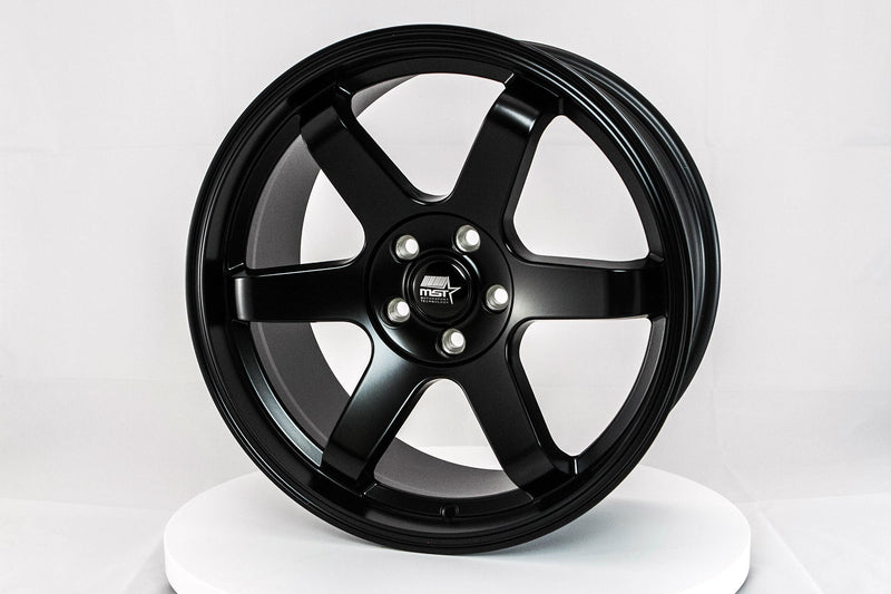 MT01 - Matte Black - 18x8.5 5x108 Offset +35