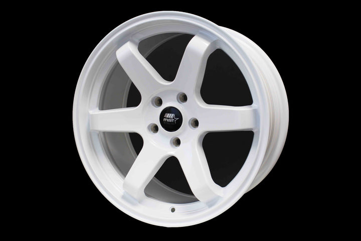 MT01 - Glossy White - 18x8.5 5x114.3 Offset +35