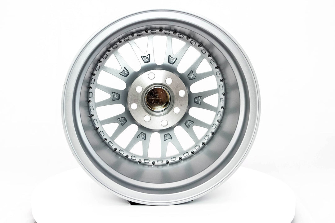 MT10 - Silver w/Machined Face - 15x8.0 4x100/4x114.3 Offset +25