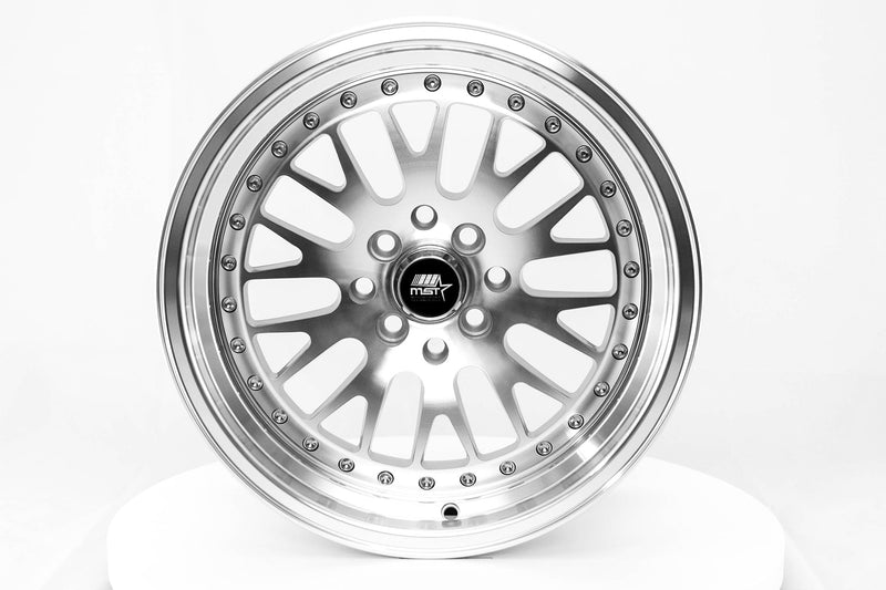 MT10 - Silver w/Machined Face - 16x8.0 4x100/4x114.3 Offset +20