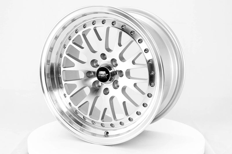 MT10 - Silver w/Machined Face - 16x8.0 4x100/4x114.3 Offset +20