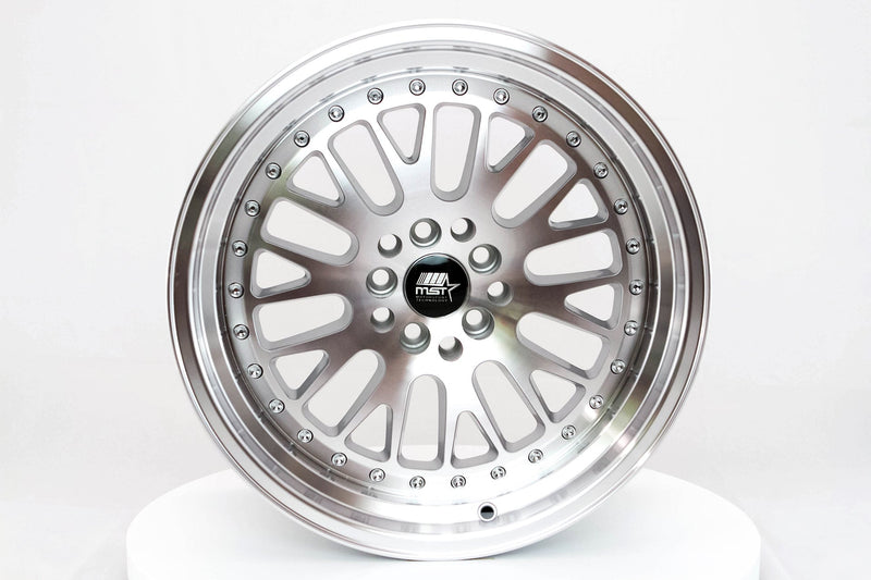 MT10 - Silver w/Machined Face - 17x9.0 5x100/5x114.3 Offset +20