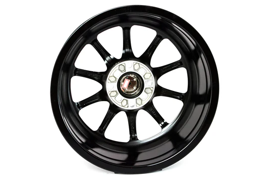 MST MT11 17x9 +20 5x100/5x114.3 - Black w/ Machine Lip