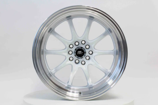 MST MT11 17x9 +20 5x100/5x114.3 - White w/ Machine Lip