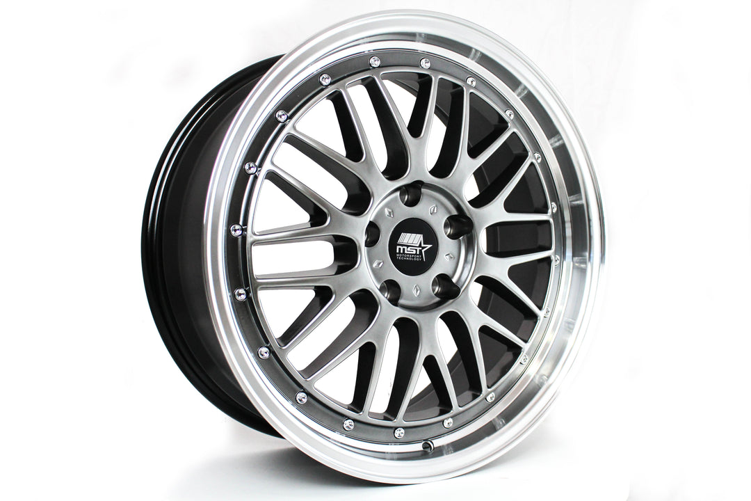 LeMan - Hyper Black w/Machined Lip - 19x8.5 5x120 Offset +35