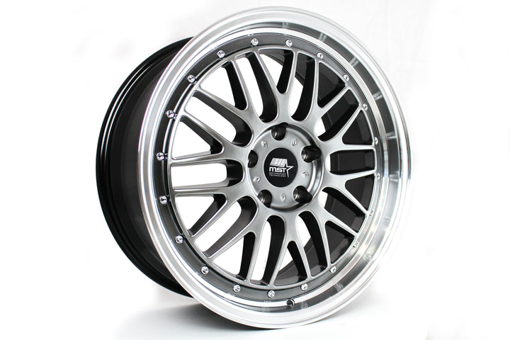 LeMan - Hyper Black w/Machined Lip - 19x8.5 5x120 Offset +35