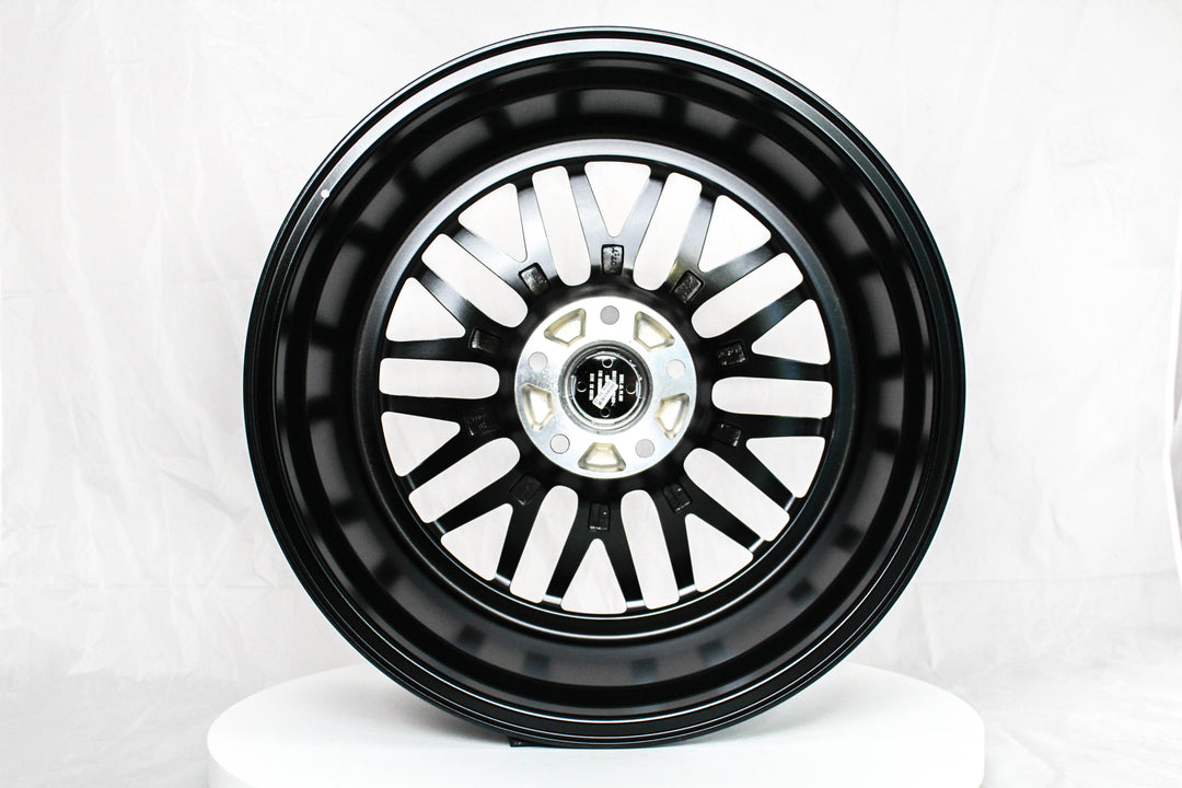LeMan - Hyper Black w/Machined Lip - 19x9.5 5x120 Offset +35