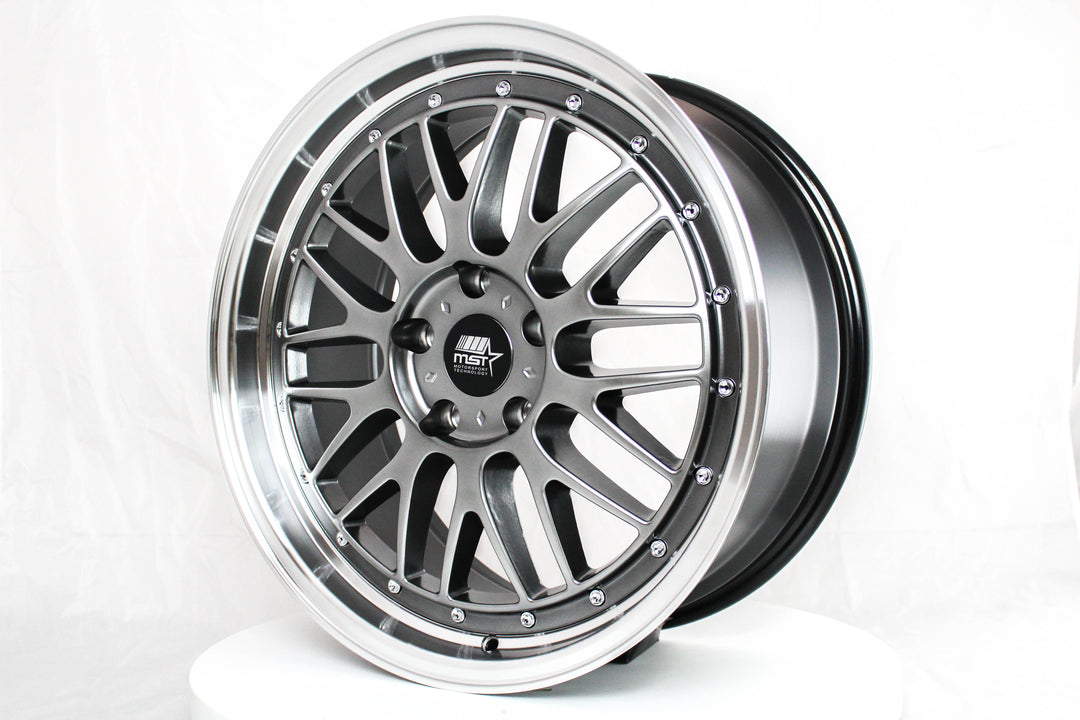 LeMan - Hyper Black w/Machined Lip - 19x9.5 5x120 Offset +35