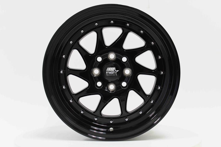 MT28 - Glossy Black - 15x8.0 4x100/4x114.3 Offset +20