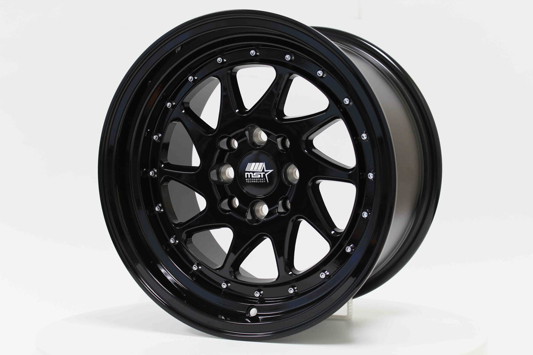 MT28 - Glossy Black - 15x8.0 4x100/4x114.3 Offset +20